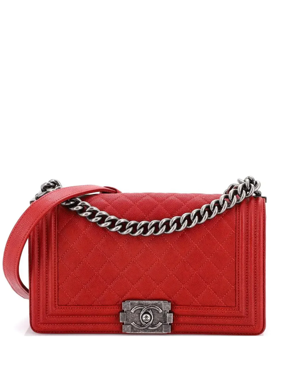 Chanel Boy Flap Bag Quilted Caviar Old #235160C49B